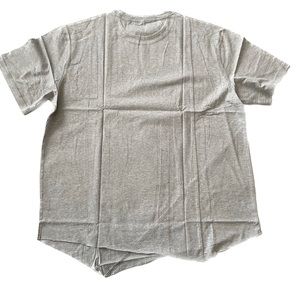 Heather grey raw hem short sleeve tshirt size XL